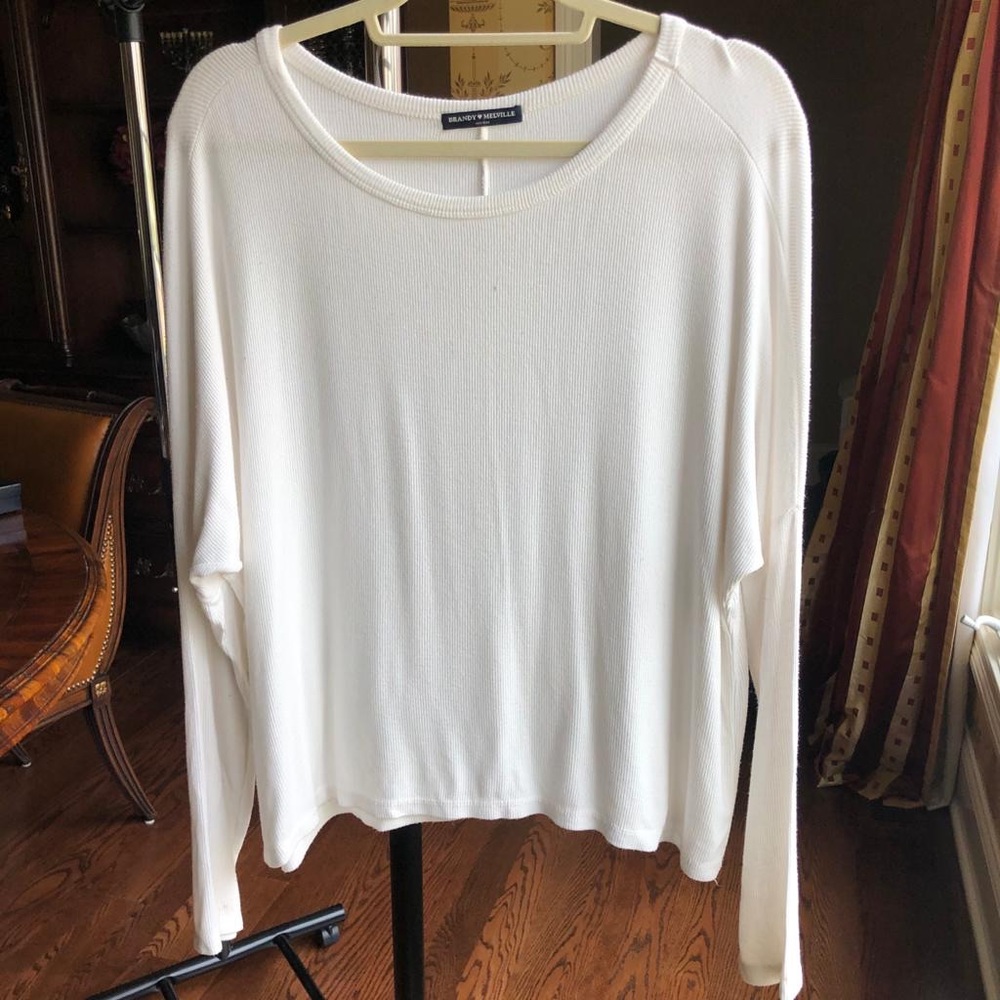 SOFT brandy Melville white long sleeve